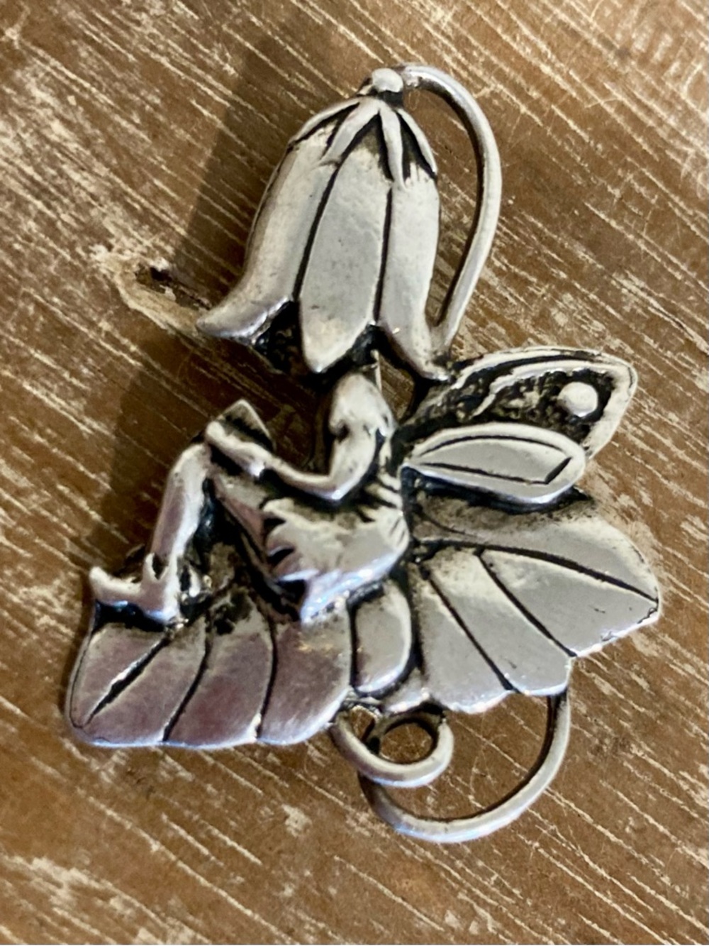 Vintage Fairy Brooch MASJ 1995 • Nature Leaf Flower Pin Cottagecore